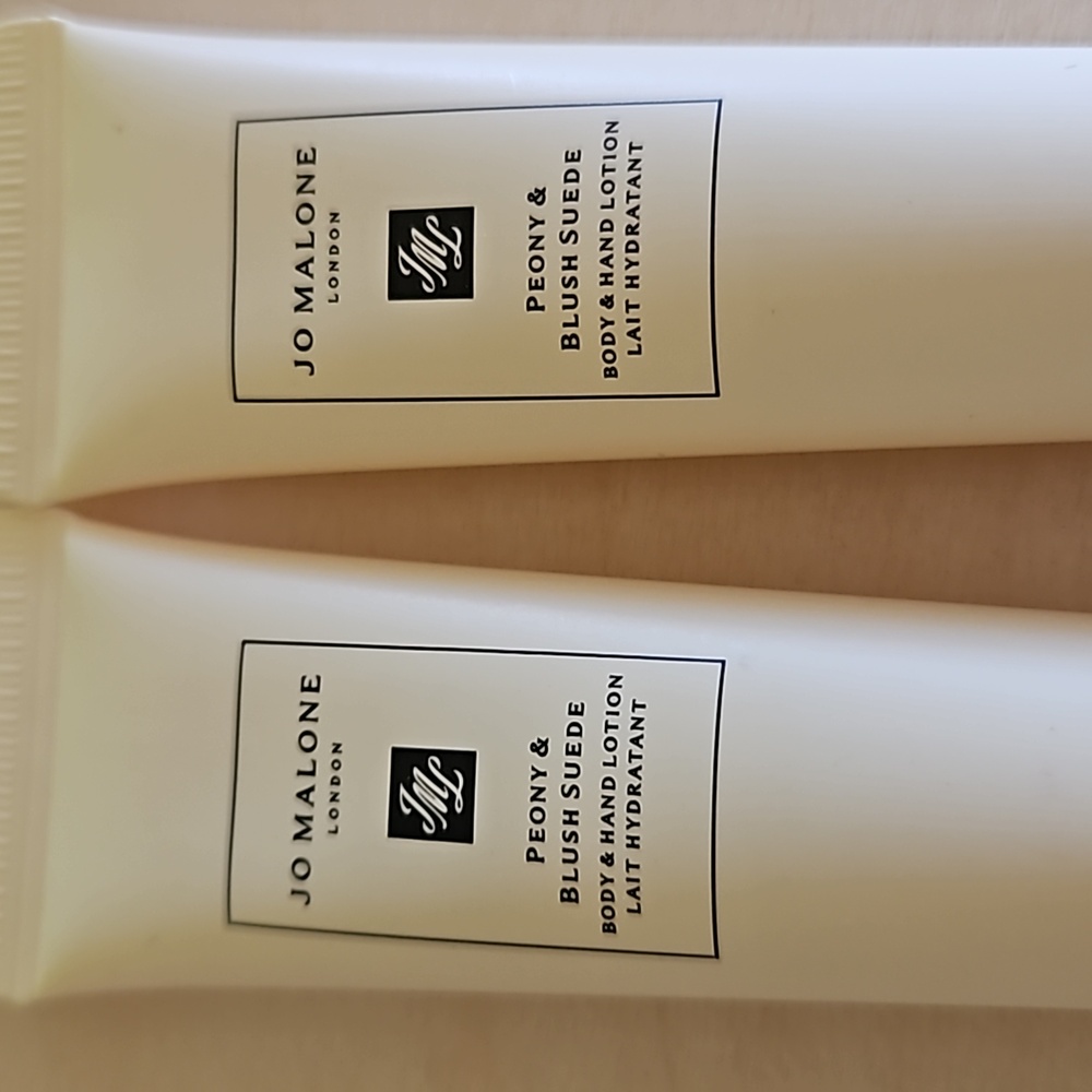 NWT 2 Jo Malone Peony & Blush Suede Body and Hand Cream 15ml/.05oz